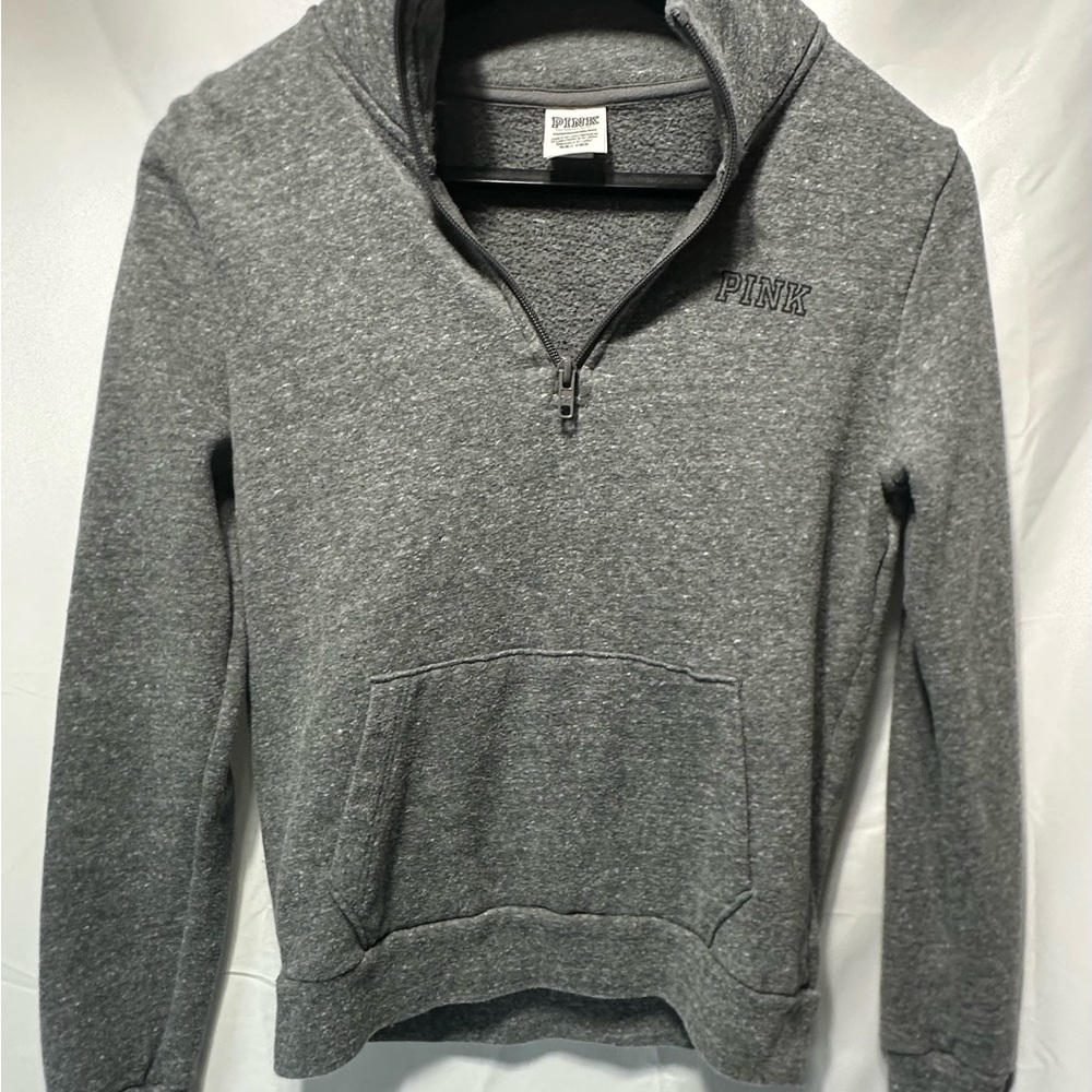 Victoria Secret PINK Woman’s/ Teen Girls Pullover Half Zip Sweat Shirt, Top